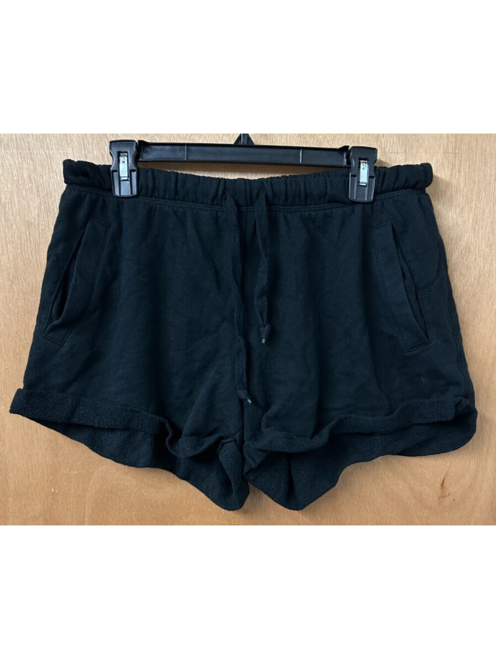 Victoria Secret Pink Women's Medium Black Lounge Spell Out Shorts